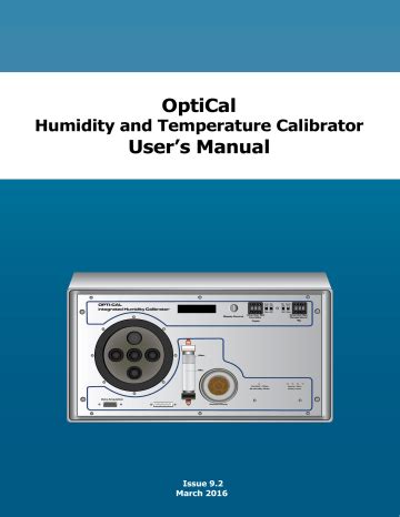 Optical User Guide .